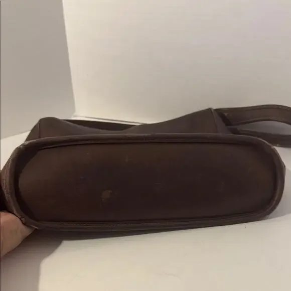 VINTAGE COACH classic 90's Mahogany Leather Bleeker Shoulder Tote - Picture 2 of 7